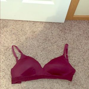 Pink wireless bra